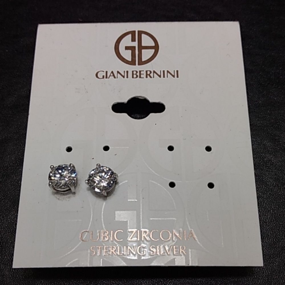 Giani Bernini sterling silver CZ earrings